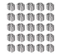 QUARKZMAN 25Pcs Inserts Filetés 2-56 UNC 1.5D (3.3mm) Hélicoïdaux en Acier Inoxydable 304 pour Réparation de Filetage en Plastique et Bois