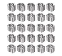 QUARKZMAN 25Pcs Inserts Filetés 4-40 UNC 1.5D (4.35mm) Hélicoïdaux en Acier Inoxydable 304 pour Réparation de Filetage en Plastique et Bois