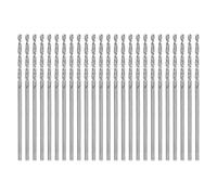 QUARKZMAN 25pcs Micro Forets Hélicoïdaux #59 1mm / 0.0394" En Acier Rapide HSS Mini Outil De Perçage Pour Acier Inoxydable Aluminium Bois Plastique