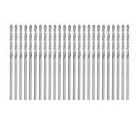 QUARKZMAN 25pcs Micro Forets Hélicoïdaux Jobber #54 1.35mm / 0.0531" Acier Rapide HSS Mini Foret Pour Acier Inoxydable Aluminium Bois Plastique