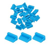 QUARKZMAN 25pcs USB Type A Port Fiches Couvercles Bouchons Silicone Anti Poussière Protecteur pour USB Femelle Fin, Ciel Bleu