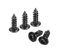 QUARKZMAN 25Pcs Vis Autotaraudeuses à Six Pans Creux, M3 x 8mm Vis Autoperceuse à Tête Hexagonale Creuse en Acier au Carbone Vis à Bois