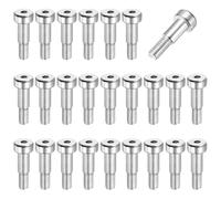 QUARKZMAN 26 Pcs 304 Acier Inoxydable Boulon À Collet 6mm Diamètre Du Collet 10mm Longueur Du Collet Filetage M5x0.8 Boulons À Collet À Six Pans Pour Industries