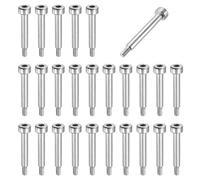 QUARKZMAN 26 Pcs 304 Acier Inoxydable Boulon À Épaulement 4mm Diamètre Épaulement 20mm Longueur Épaulement Filetage M3x0.5 Boulons À Épaulement À Embase Hexagonale Pour Industries