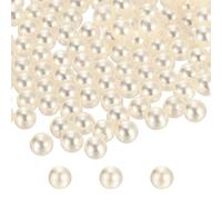 QUARKZMAN 2600pcs 6mm Perles en Nacre Blanc Crème ABS Fausses Perles Remplissage pour Vases 300g Remplissage Décoratif pour Artisanat Centrepieces Fabrication de Bijoux Décoration d'Aquarium
