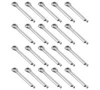 QUARKZMAN 26Pcs 5mmx35mm Goupille En Acier Carbone Zingué, Goupille Fendue Attaches Clips Goupille Fendue Pour Household Appliances, Sports Equipment, Car Mechanics Repair (White)