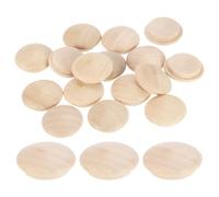 QUARKZMAN 26Pcs Bouchons en Bois À Boutons, 20mm/0.79" Bouchons en Bois Dur pour Trou De Vis, Coque en Bois Cèpe, Boutons en Bois pour Meubles, Artisanat, ornementationation (25mm x 20mm)