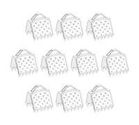 QUARKZMAN 280Pcs Embouts Sertissage Ruban, 6mm Embouts Pincement pour Marque-Pages, Fermoirs d'Extrémité Cordon pour la Fabrication Bracelets Colliers Bijoux Diy, Argent