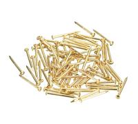 QUARKZMAN 280pcs Petits Clous en Laiton à Tête Ronde 1.2x15mm(DxL) Laiton