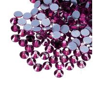 QUARKZMAN 2880 Pcs Strass À Fixation À Chaud Strass SS6 2mm Deep Purple