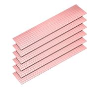 QUARKZMAN 2880 Pièces Autocollants de Carreaux de Mosaïque Miroir Auto-Adhésifs, 5 x 5 mm Mini Carreaux de Mosaïque en Acrylique Carrés pour Boule Disco Décorations Artisanales, Or Rose