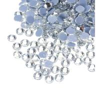 QUARKZMAN 2880 Pièces de Strass Thermocollants en Verre Cristal pour l'Artisanat, les Vêtements et la Décoration DIY (SS10 2.9mm, Blanc)