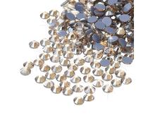 QUARKZMAN 2880 Pièces Strass Hotfix en Verre Cristal Gems Art Strass pour L'Artisanat Décoration DIY (Ss8 2,5mm, Champagne Clair)