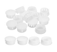 QUARKZMAN 28Pcs Bouchon de Trou en Nylon, 21.5-22mm Diamètre de Trou Bouchon d'étanchéité Rond Souple et Flexible de Verrouillage Bouchons en Caoutchouc pour Bouteille, Tuyau, Cuisine, Blanc