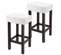 QUARKZMAN 2Housses De Siègour Cses De Salle À Mangerousses De Tabouret De Bar Housses Siège Élastiques Protèe-iè Imrméable Housses De Selleur Tabourets avec Élatique pour Cuisine Bar, CuPème