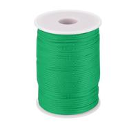QUARKZMAN 2mm Corde Tressée en Polypropylène, 100M Corde en Nylon Creuse pour Corde à Linge, Camping, Randonnée, Extérieur, Vert Foncé