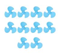 QUARKZMAN 2mm DC Motor Shaft Propeller, 30mm Fan Shape 3-Blade Plastic Round Propellers pour DIY Model Airplane Science Education Toys Motor RC Boat Micro (Blue, Pack of 10)