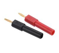 QUARKZMAN 2mm Mâle Vers 4mm Femelle Fiche Banane pour Haut-Parleur x 2Pcs Adaptateurs à Visser pour Systèmes de Son Home Cinéma, [ Plastique, Métal ]