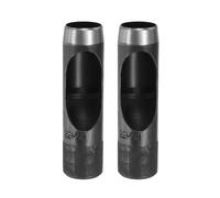 QUARKZMAN 2pc Emporte-Pièce En Cuir 22mm Creux Ronde Poinçonneuse Coupeur Acier Carbone Outil Pour Watch Cloth Belt Gaskets DIY Artisanat Cuir Réparation, Noir