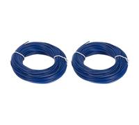 QUARKZMAN 2Pcs 0.205mm² Fil Électrique en PVC 24AWG, 30m Chacun Fil de Cuivre Étamé Toronné à Noyau Solide, Connexions Flexibles pour le Bricolage, les Modèles, Lampes, Appareils, Bleu