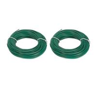 QUARKZMAN 2Pcs 0.205mm² Fil Électrique en PVC 24AWG, 30m Chacun Fil de Cuivre Étamé Toronné à Noyau Solide, Connexions Flexibles pour le Bricolage, les Modèles, Lampes, Appareils, Vert