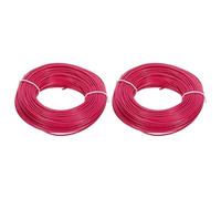 QUARKZMAN 2Pcs 0.519mm² Fil Électrique en PVC 20AWG, 30m Chacun Fil de Cuivre Étamé Toronné à Noyau Solide, Connexions Flexibles pour le Bricolage, les Modèles, Lampes, Appareils, Rouge