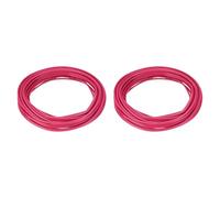 QUARKZMAN 2Pcs 0.519mm² Fil Électrique en PVC 20AWG, 7.5m Chacun Fil de Cuivre Étamé Toronné à Noyau Solide, Connexions Flexibles pour le Bricolage, les Modèles, Lampes, Appareils, Rouge