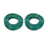 QUARKZMAN 2Pcs 0.823mm² Fil Électrique en PVC 18AWG, 30m Chacun Fil de Cuivre Étamé Toronné à Noyau Solide, Connexions Flexibles pour le Bricolage, les Modèles, Lampes, Appareils, Vert