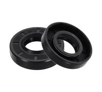 QUARKZMAN 2Pcs 0.98"x2.01"x0.39" Couvre Arbre Joint D'Étanchéité Noir | TC Nitrile Double Lèvre, 25 x 51 x 10mm Avec Ressort Pour Mécanique Automobile Roulement Arbre, Joint D'Étanchéité