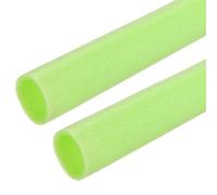 QUARKZMAN 2Pcs 1-3/8" ID Tube Isolation Mousse, Couverture Tube Mousse 1.77" OD Enroulement Barre Tube 3.3FT Long - Isolation Thermique Pour Poignée Eau Chaude/Protection Gel Tuyau, Vert