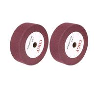 QUARKZMAN 2pcs 150x50x20mm 320 Grain Meule À Lamelles Abrasive Non Tissée En Nylon Pour Façonnage De Surface Acier Inoxydable Cuivre Aluminium Rouge