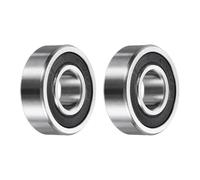 QUARKZMAN 2Pcs 153712-2RS Roulements À Billes Non-Standard 15mm Alésage x 37mm Diamètre Extérieur x 12mm Épaisseur Roulements Double Étanchéité Caoutchouc Acier Chromé