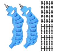 QUARKZMAN 2pcs 2-en-Un Gouttes Irrigation Tuyau Trou Poinçon 4mm pour 1/4 pouce Raccord et Émetteur Insertion Gouttes Tube Trou Poinçon avec 50 pcs Goof Trou Bouchons