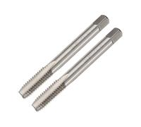 QUARKZMAN 2Pcs 3/8-16 Unc B2 Taraud à Pointe en Spirale, Screw Tap Threading Tapping Tool, Acier à Haute Vitesse Machine Robinets Taraudage Bit