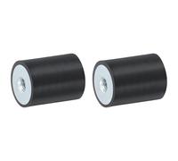 QUARKZMAN 2Pcs 30 x 40mm Filetage M8 Femelle Silentblocs en Caoutchouc, Isolateurs de Vibrations, Remplace les Tampons Anti-Vibrations Bloc de Base