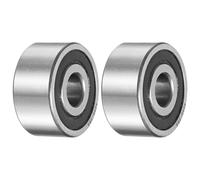 QUARKZMAN 2pcs 3200-2RS/5200-2RS Roulements à Contact 10x30x14mm (IDxODxH) | Roulement à Billes à Contact Double Rangée Étanche, Roulements à Bille en Acier pour Moteur Électrique Pompes Compresseur, P6