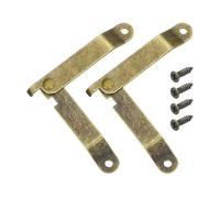 QUARKZMAN 2Pcs 4.41"x0.43" Charnières De Support Pliantes Pour Couvercles, Charnières De Maintien De Couvercle, Métalliques Rétro Rotatives À 180 Degrés Avec Bronze