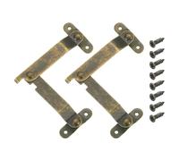 QUARKZMAN 2Pcs 4.45"x0.35" Charnières De Support De Couvercle Pliantes, Charnières De Maintien De Couvercle À Soulèvement, Métalliques Rétro Rotatives À 180 Degrés Avec, Bronze