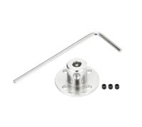 QUARKZMAN 2Pcs 4mm Raccords à Bride pour Coupleur d'Axe d'Arbre pour Moteurs Connecteurs de Couplage à Bride Accessoire Coupleur Modèle Guide avec Mini Clé Hexagonale et Vis de Fixation