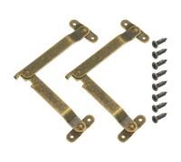 QUARKZMAN 2Pcs 5.71"x0.35" Charnières De Support De Couvercle Pliables, Charnières De Maintien De Couvercle À Soulèvement, Métalliques Rétro Rotatives À 180 Degrés, Bronze