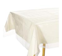 QUARKZMAN 2Pcs 54 x 84 inch Nappe en Plastique Transparente, Rectangle Imperméable Et Résistante Aux Graisses, Housse De Protection en Vinyle pour Table, Nappe pour Repas, Fêtes Et Vacances