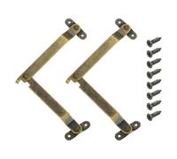 QUARKZMAN 2Pcs 6.77"x0.35" Charnières De Support Pliantes Pour Couvercle, Charnière De Maintien De Couvercle, Charnières Métalliques Rétro Rotatives À 180 Degrés Avec Vis Pour, Bronze