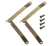 QUARKZMAN 2Pcs 6.77"x0.43" Charnières De Support De Couvercle Pliantes, Charnière De Maintien De Couvercle À Soulèvement, Charnières Métalliques Rétro Rotatives À 180 Degrés Avec, Bronze