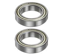 QUARKZMAN 2pcs 6804ZZ Profond Rainure Bille Roulements 20 mm Alésage 32 mm OD 7mm Épais Chrome Acier Double Blindé Roulement pour Moteurs Pompes Convoyeurs