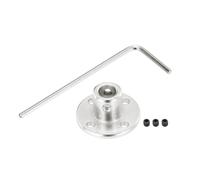QUARKZMAN 2Pcs 6mm Raccords à Bride pour Coupleur d'Axe d'Arbre pour Moteurs Connecteurs de Couplage à Bride Accessoire Coupleur Modèle Guide avec Mini Clé Hexagonale et Vis de Fixation