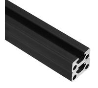 QUARKZMAN 2Pcs 750mm 1020 Profile En Aluminium Extrudé, Standard Européen Rail Linéaire Anodisé Pour Pièce D'Imprimante 3D, Machine CNC, Guide Rail Linéaire, Noir