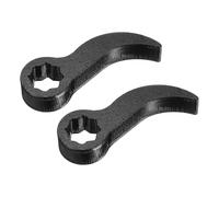QUARKZMAN 2PCS Adaptateur De Clé À Pied De Biche, Outil D'Extraction D'Essieu 1/2" D En Acier Au Carbone En Forme D'Étoile, Tête De Clé À Ratchet Espaces Restreints, Outil Automobile