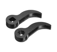 QUARKZMAN 2PCS Adaptateur De Clé Pied-De-Biche, 3/8" D Carré Étoile En Acier Au Carbone Outil De Démontage De Demi-Arbre Clé Pied-De-Biche Tête De Cliquet Espaces Restreints Essieu