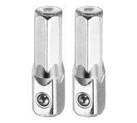 QUARKZMAN 2pcs Adaptateur Douille 1/4" Cr-V Adaptateur Carré Pour Mèche Perceuse Longueur 1" Grade Impact Avec Magnétique Tige Hexagonale 1/4" Pour Perceuses Tournevis