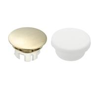QUARKZMAN 2Pcs Anneau De Débordement D'évier, Couvercle De Vidange De Débordement Universel, Insert Dans Trou Double Couche Bouchon Rond Caps Pour Salle De Bain Cuisine Lavabo Wash Basin, Or